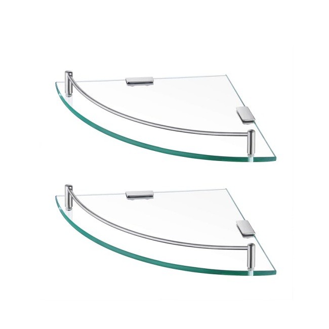 Raft de colț de sticlă temperat